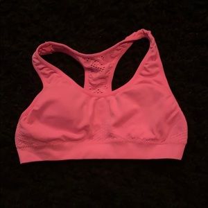 Hot pink sports bra